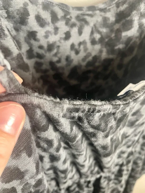 Old Navy Charcoal Grey Leopard-Print Maxi Dress - Picture 7 of 7